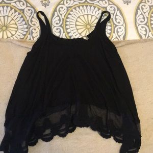 Black tank top